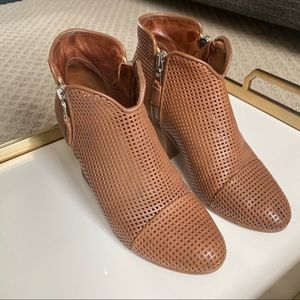 Rag & Bone Brown Margot Perforated Double Zip Boot